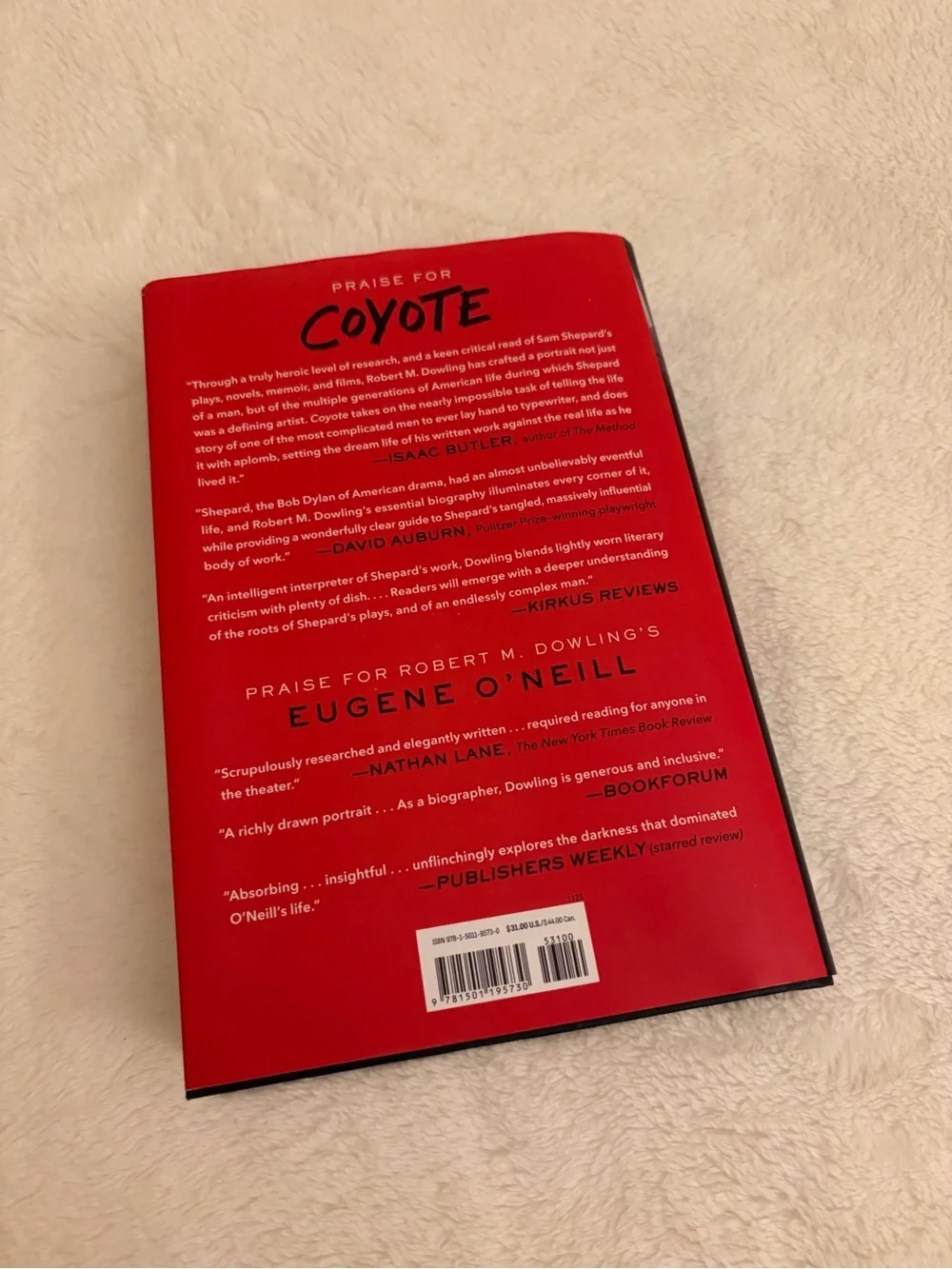 Hardcover Copy of Coyote: The Dramatic Lives of Sam Shepard by Robert M. Dowling